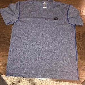 Heathered blue mens workout top